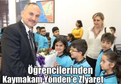 Öğrencilerinden Kaymakam Yönden'e Ziyaret