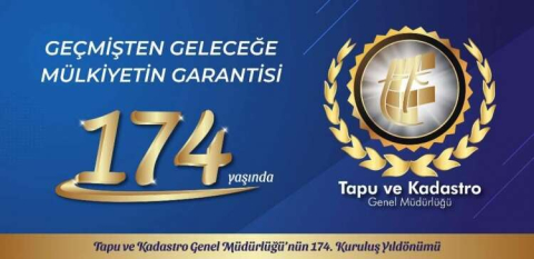 Tapu Ve Kadastro Genel Müdürlüğü 174 Yaşında…