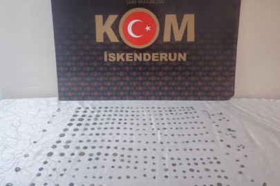 İskenderun'da tarihi eser kaçakçılığına yönelik operasyon