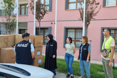 TOKİ’de Kalan Vatandaşlara  AFAD Yetkililerinden Yardım