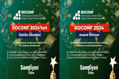 Şampiyon Filtre, Ar-Ge RDCONF 2024’te Üçüncülük Ödülü Kazandı